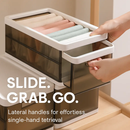 3 Pack Foldable Storage Bin with Lid Stackable Plastic Close by LJGDeals