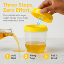 3Pack Solar Wasp Traps Outdoor Hanging Insect Catchers with UV Light for Paper Wasps Yellow Jackets Small Hornets Fruit Flies House Flies by LJGDeals