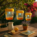 3Pack Solar Wasp Traps Outdoor Hanging Insect Catchers with UV Light for Paper Wasps Yellow Jackets Small Hornets Fruit Flies House Flies by LJGDeals