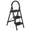 3-Step Foldable Ladder with Wide Pedals and Locking Safety by LJGDeals