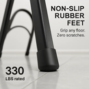 3-Step Foldable Ladder with Wide Pedals and Locking Safety by LJGDeals