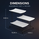 3-Tier Plastic Serving Tray Dessert Server Display Stand by LJGDeals