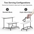 3-Tier Plastic Serving Tray Dessert Server Display Stand by LJGDeals