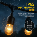 Outdoor String Lights for Patio - Weatherproof, Warm White by LJGDeals