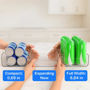 Soda Can Organizers for Fridge - Adjustable Clear Kitchen by LJGDeals