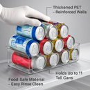 Soda Can Organizers for Fridge - Adjustable Clear Kitchen by LJGDeals