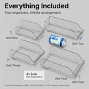Soda Can Organizers for Fridge - Adjustable Clear Kitchen by LJGDeals