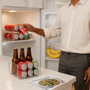 Soda Can Organizers for Fridge - Adjustable Clear Kitchen by LJGDeals