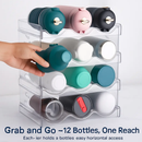 4 Tier Bottle Storage Holder - Transparent Stackable by LJGDeals