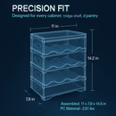 4 Tier Bottle Storage Holder - Transparent Stackable by LJGDeals