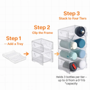4 Tier Bottle Storage Holder - Transparent Stackable by LJGDeals
