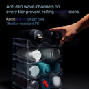 4 Tier Bottle Storage Holder - Transparent Stackable by LJGDeals