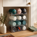 4 Tier Bottle Storage Holder - Transparent Stackable by LJGDeals