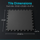 Puzzle Exercise Mat for Home Gym Interlocking Tiles by LJGDeals