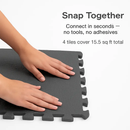 Puzzle Exercise Mat for Home Gym Interlocking Tiles by LJGDeals