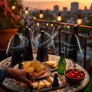 Fly Table Fans with Battery & USB Power, Outdoor Hook by LJGDeals