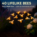 Solar Bee Stake Lights with 2 Lighting Modes by LJGDeals