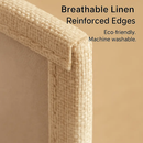 Foldable Linen Clothing Storage Bin with Clear Window by LJGDeals