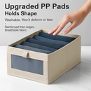 Foldable Linen Clothing Storage Bin with Clear Window by LJGDeals