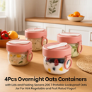Overnight Oats Containers with Lids - Leak-Proof by LJGDeals