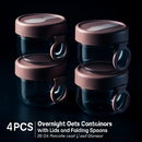 Overnight Oats Containers with Lids - Leak-Proof by LJGDeals