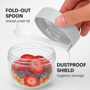Overnight Oats Containers with Lids - Leak-Proof by LJGDeals