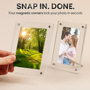 Acrylic Picture Frames, 4-Pack, Free Standing by LJGDeals