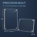 Acrylic Picture Frames, 4-Pack, Free Standing by LJGDeals