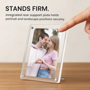 Acrylic Picture Frames, 4-Pack, Free Standing by LJGDeals
