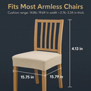 Waterproof Dining Chair Slipcovers Stretch Covers 4-Pack by LJGDeals