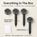 Solar Powered Mole & Gopher Repeller for Outdoor Use by LJGDeals