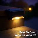 Solar Powered LED Step Lights for Outdoor Stairs by LJGDeals
