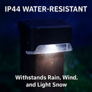 Solar Powered LED Step Lights for Outdoor Stairs by LJGDeals