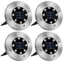 Solar Powered Ground Light for Outdoor Path and Lawn by LJGDeals
