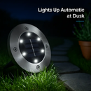 Solar Powered Ground Light for Outdoor Path and Lawn by LJGDeals