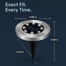 Solar Powered Ground Light for Outdoor Path and Lawn by LJGDeals