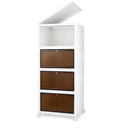 4-Tier Foldable Storage Bins with Lid Front Magnetic Door by LJGDeals