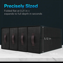 Foldable Bed Sheet Organizer Set Black Edition by LJGDeals