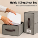 Foldable Bed Sheet Organizer Set Black Edition by LJGDeals