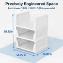 Plastic Storage Box Closet Organizer with Foldable Drawer by LJGDeals