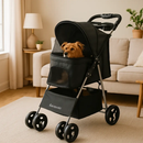 Pet Stroller Foldable Carrier with Storage Basket by LJGDeals