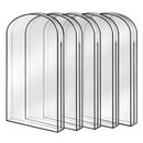5 Pack 60In Garment Bag for Hanging Clothes Dustproof Waterproof Hanging Clothes Storage Bag Clear Transparent Suits Cover for Sweater Jacket Coat Dre by LJGDeals