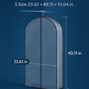 5 Pack 60In Garment Bag for Hanging Clothes Dustproof Waterproof Hanging Clothes Storage Bag Clear Transparent Suits Cover for Sweater Jacket Coat Dre by LJGDeals