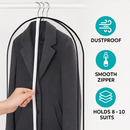 5 Pack 60In Garment Bag for Hanging Clothes Dustproof Waterproof Hanging Clothes Storage Bag Clear Transparent Suits Cover for Sweater Jacket Coat Dre by LJGDeals