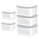 Fruit & Vegetable Storage Containers with Drain Basket by LJGDeals