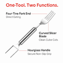 Watermelon Cutter Slicer Fork 2-in-1 Stainless Steel by LJGDeals
