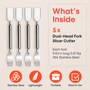 Watermelon Cutter Slicer Fork 2-in-1 Stainless Steel by LJGDeals
