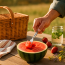 Watermelon Cutter Slicer Fork 2-in-1 Stainless Steel by LJGDeals
