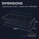 5 Pack Shower Caddy Shelves with 18 Inbuilt Hooks Rustproof Wall-Mounted Storage Shelves for Bathroom Dorm Kitchen Adhesive Bathroom Organizer for Sha by LJGDeals