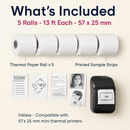 Mini Thermal Printing Paper Plate for Portable Printers by LJGDeals